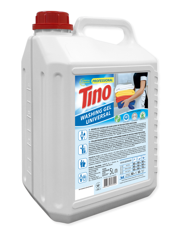 Гель для прання виробів TINO HIGH-POWER Professional 5 л